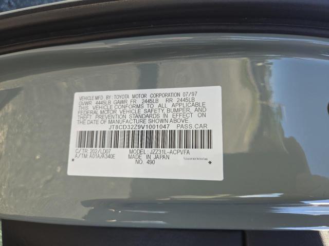 JT8CD32Z9V1001047 - 1997 LEXUS SC 300 GRAY photo 10