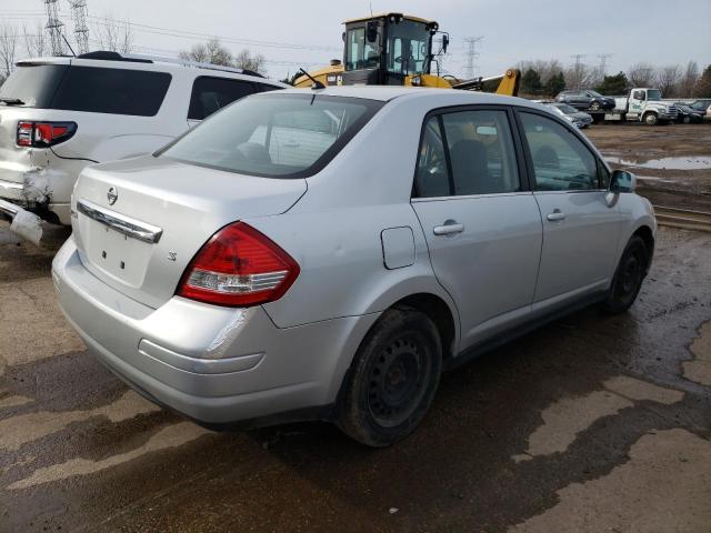 3N1BC11E17L424318 - 2007 NISSAN VERSA S SILVER photo 3