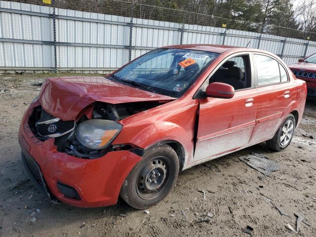 KNADH4A34A6668809 - 2010 KIA RIO LX RED photo 1