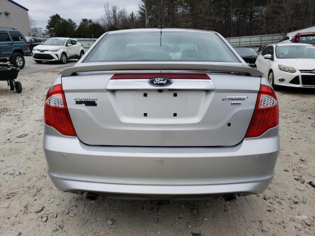 3FAHP0DC5AR268181 - 2010 FORD FUSION SPORT SILVER photo 6