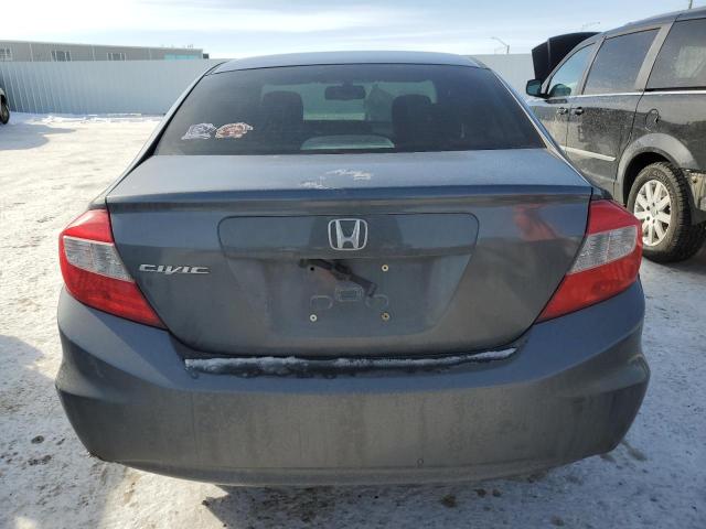 2HGFB2F42CH043959 - 2012 HONDA CIVIC LX GRAY photo 6