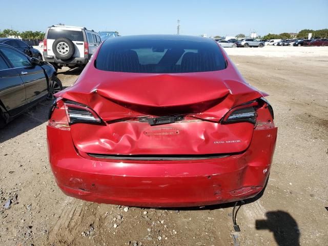 5YJ3E1EB3LF620278 - 2020 TESLA MODEL 3 RED photo 6