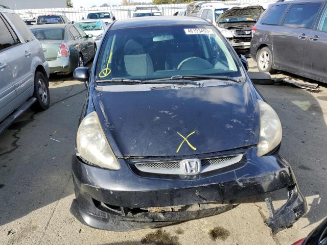 JHMGD386X8S022678 - 2008 HONDA FIT SPORT BLACK photo 5