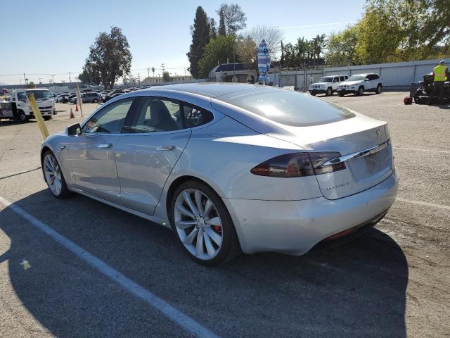5YJSA1E42GF139775 - 2016 TESLA MODEL S SILVER photo 2