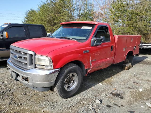 1FDSF34F31EB22116 - 2001 FORD F350 SRW SUPER DUTY RED photo 1