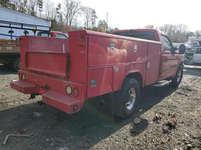 1FDSF34F31EB22116 - 2001 FORD F350 SRW SUPER DUTY RED photo 3