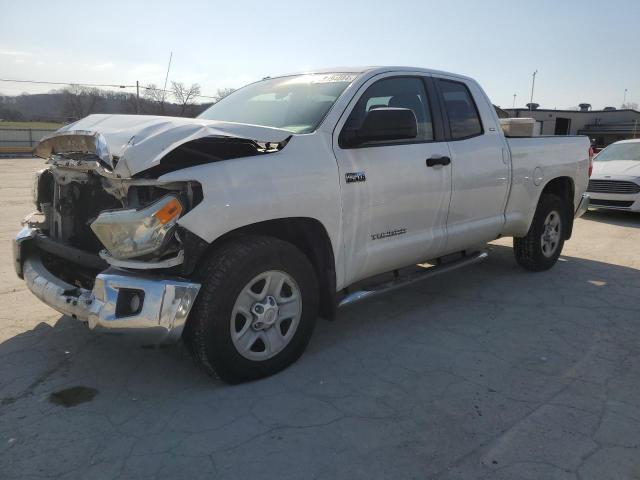 5TFRY5F11EX154471 - 2014 TOYOTA TUNDRA DOUBLE CAB SR/SR5 WHITE photo 1