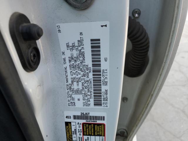 5TFRY5F11EX154471 - 2014 TOYOTA TUNDRA DOUBLE CAB SR/SR5 WHITE photo 12