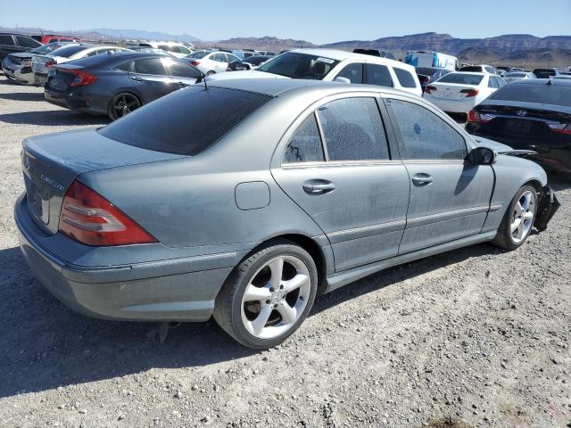 WDBRF40J75F651764 - 2005 MERCEDES-BENZ C 230K SPORT SEDAN BLUE photo 3