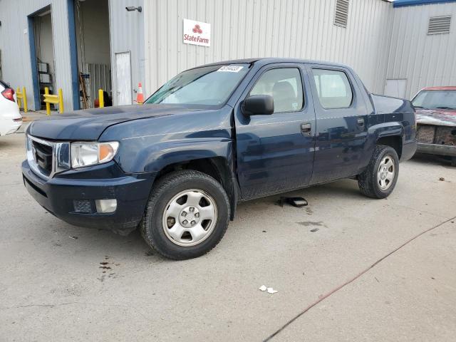 5FPYK1F22BB001724 - 2011 HONDA RIDGELINE RT BLUE photo 1