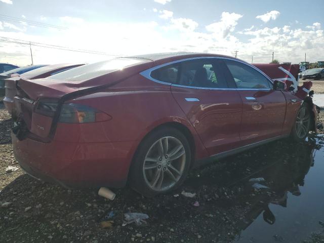 5YJSA1CP1DFP26784 - 2013 TESLA MODEL S 红色 照片 3