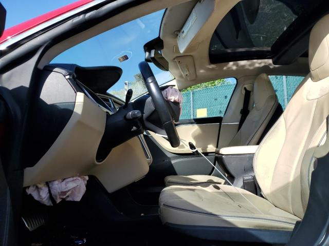 5YJSA1CP1DFP26784 - 2013 TESLA MODEL S 红色 照片 7