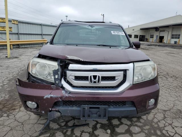 5FNYF4H6XAB027470 - 2010 HONDA PILOT EXL BURGUNDY photo 5