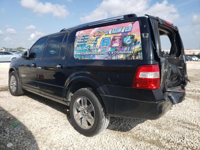 1FMFK19518LA57984 - 2008 FORD EXPEDITION EL LIMITED BLACK photo 2