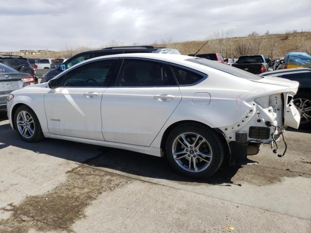 3FA6P0RU4GR156781 - 2016 FORD FUSION TITANIUM HEV WHITE photo 2