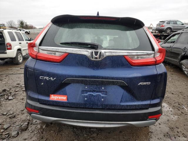 2HKRW6H30JH226826 - 2018 HONDA CR-V LX BLUE photo 6