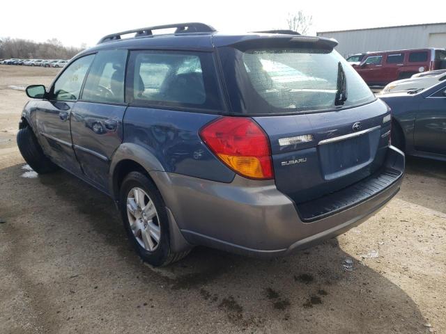 4S4BP62C156391268 - 2005 SUBARU LEGACY OUTBACK 2.5I LIMITED BLUE photo 2