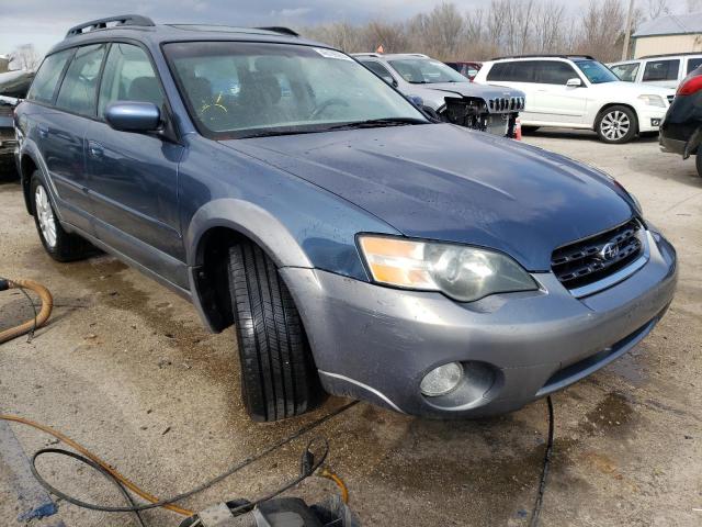 4S4BP62C156391268 - 2005 SUBARU LEGACY OUTBACK 2.5I LIMITED BLUE photo 4