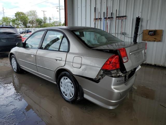 2HGES16514H639743 - 2004 HONDA CIVIC LX TAN photo 2