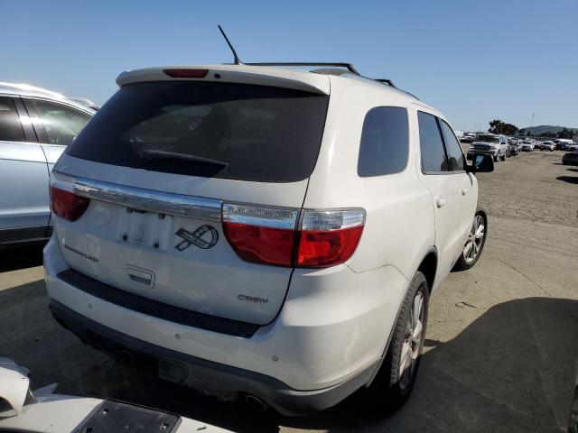 1C4SDHDT8CC117022 - 2012 DODGE DURANGO CREW WHITE photo 3