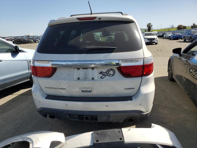 1C4SDHDT8CC117022 - 2012 DODGE DURANGO CREW WHITE photo 6