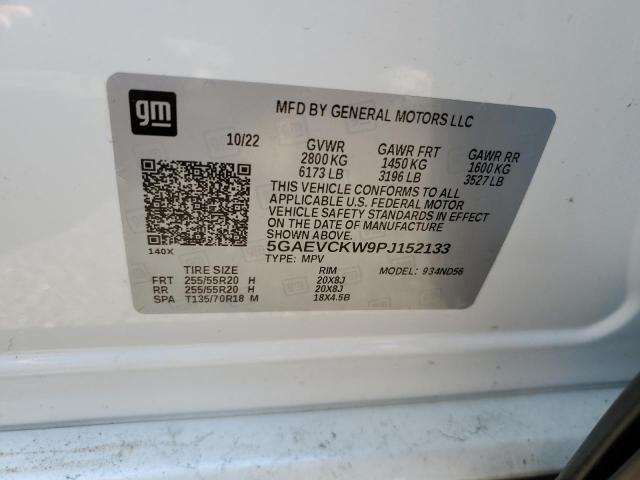 5GAEVCKW9PJ152133 - 2023 BUICK ENCLAVE AVENIR WHITE photo 13