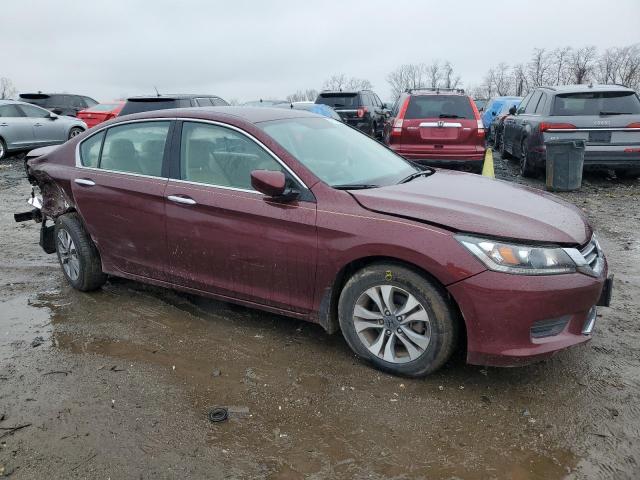 1HGCR2F35DA169335 - 2013 HONDA ACCORD LX BURGUNDY photo 4