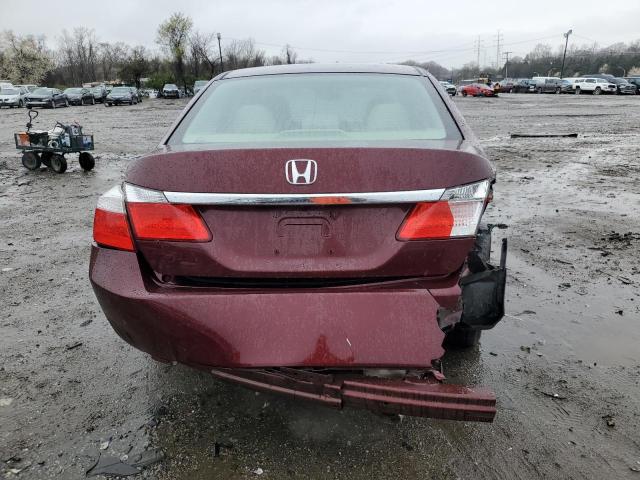 1HGCR2F35DA169335 - 2013 HONDA ACCORD LX BURGUNDY photo 6