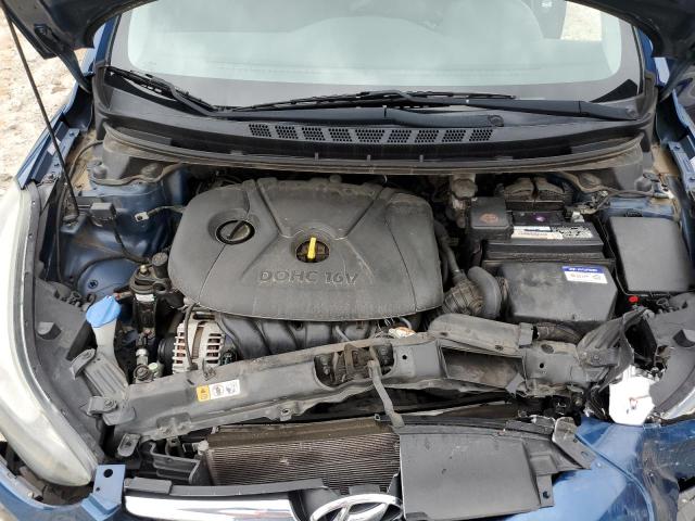 KMHDH4AE0FU456699 - 2015 HYUNDAI ELANTRA SE BLUE photo 11