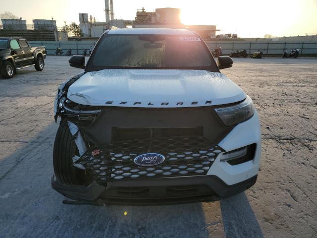 1FM5K8GC9LGC28259 - 2020 FORD EXPLORER ST WHITE photo 5