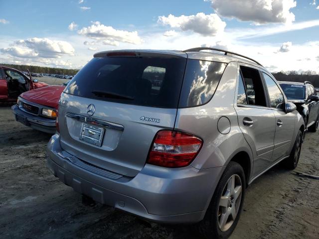 4JGBB86E67A277434 - 2007 MERCEDES-BENZ ML 350 SILVER photo 3