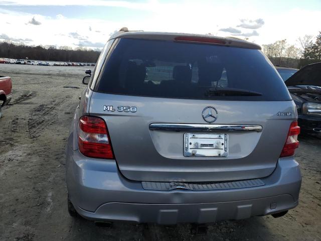 4JGBB86E67A277434 - 2007 MERCEDES-BENZ ML 350 SILVER photo 6