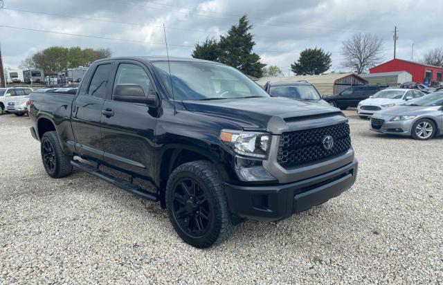 5TFRM5F19KX141877 - 2019 TOYOTA TUNDRA DOUBLE CAB SR/SR5 BLACK photo 1