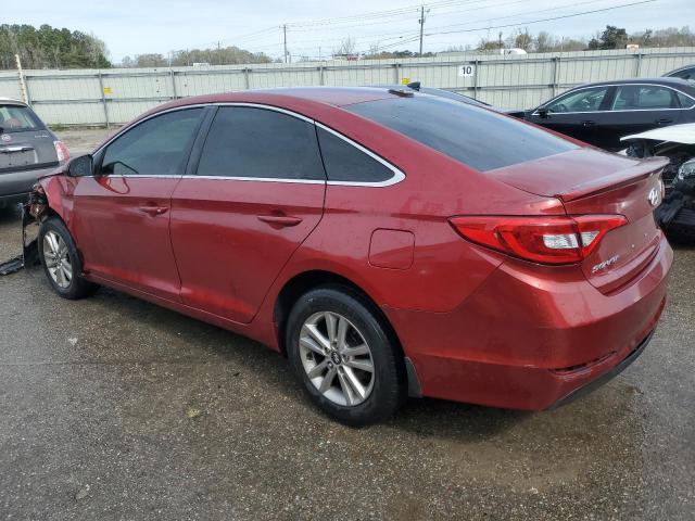 5NPE24AF3FH147323 - 2015 HYUNDAI SONATA SE RED photo 2