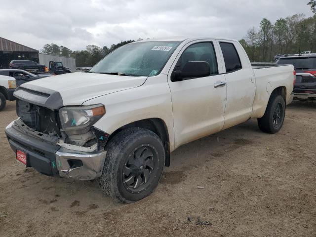 5TFRM5F18KX135567 - 2019 TOYOTA TUNDRA DOUBLE CAB SR/SR5 WHITE photo 1