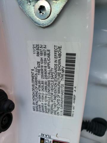 5J6RW2H51NA001705 - 2022 HONDA CR-V EX WHITE photo 14