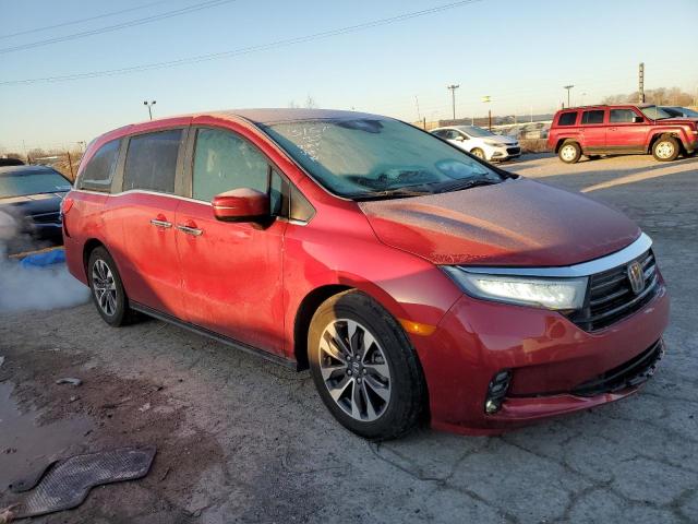 5FNRL6H76NB036142 - 2022 HONDA ODYSSEY EXL RED photo 4