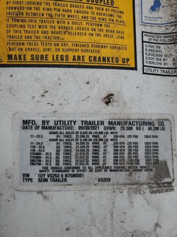 1UYVS2536N7580501 - 2022 UTILITY TRAILER Ağ foto 10