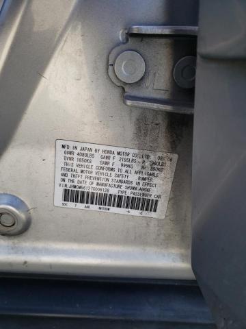 JHMCM56127C006128 - 2007 HONDA ACCORD VALUE SILVER photo 13