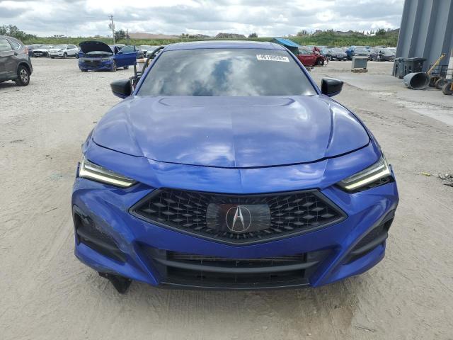 19UUB5F56MA004051 - 2021 ACURA TLX TECH A BLUE photo 5