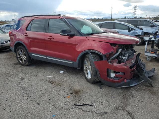 1FM5K8D86HGB07311 - 2017 FORD EXPLORER XLT RED photo 4