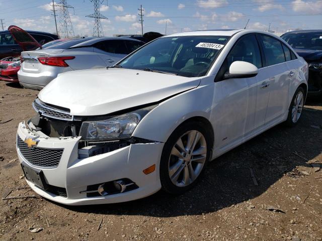 1G1PG5SBXD7169390 - 2013 CHEVROLET CRUZE LTZ WHITE photo 1