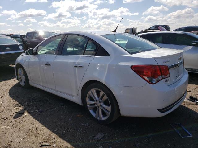 1G1PG5SBXD7169390 - 2013 CHEVROLET CRUZE LTZ WHITE photo 2