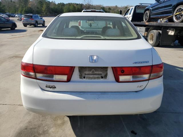 1HGCM56484A051191 - 2004 HONDA ACCORD LX WHITE photo 6