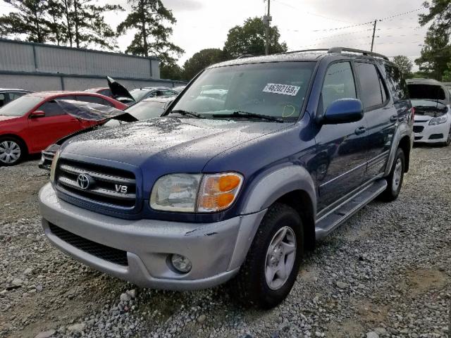 5TDZT34A22S135595 - 2002 TOYOTA SEQUOIA SR5  photo 2