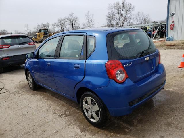 KL1TD66E99B637260 - 2009 CHEVROLET AVEO LS 蓝色 照片 2