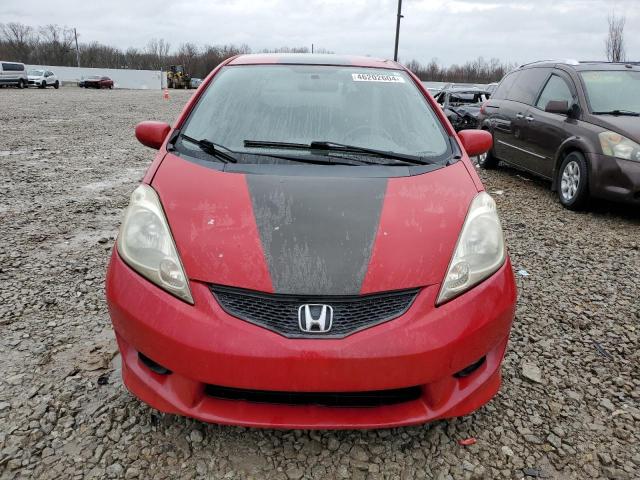 JHMGE88439S019714 - 2009 HONDA FIT SPORT RED photo 5