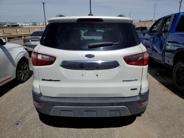 MAJ3S2KE8KC261525 - 2019 FORD ECOSPORT TITANIUM WHITE photo 6