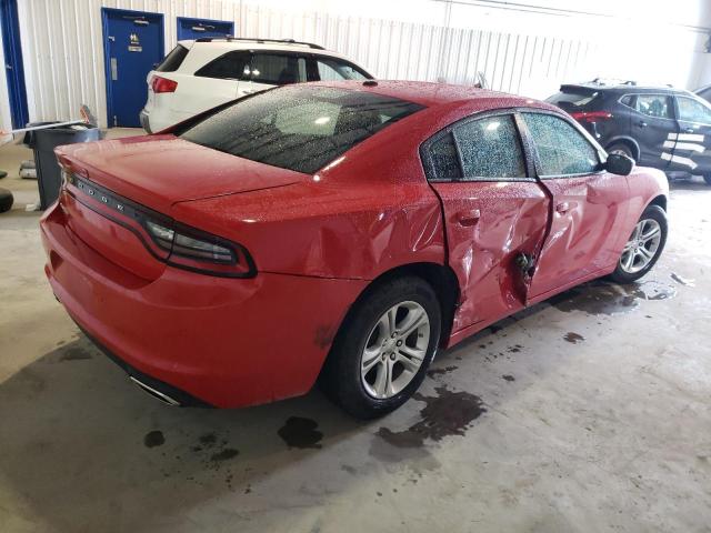 2C3CDXBG9NH144903 - 2022 DODGE CHARGER SXT RED photo 3