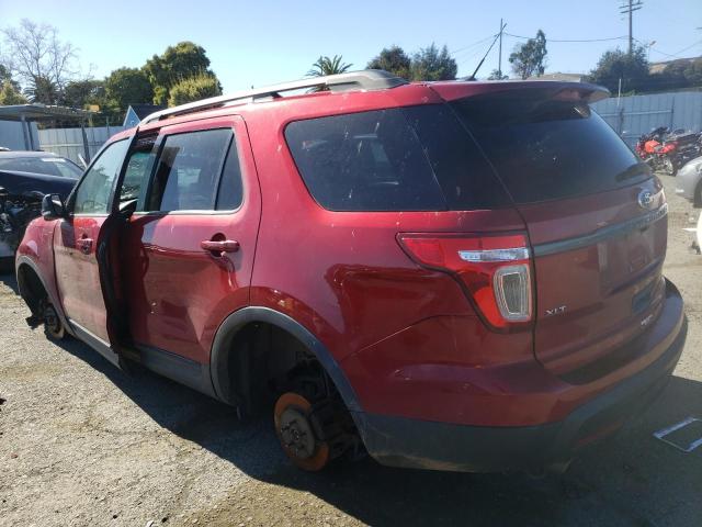 1FM5K8D8XFGB76421 - 2015 FORD EXPLORER XLT RED photo 2